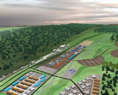 An artistic impression of the Boankra Inland Port Project