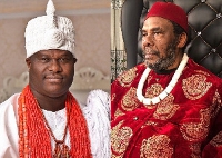Ooni of Ife and Pete Edochie