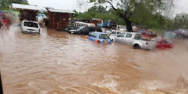 A file photo a flood in parts in Accra