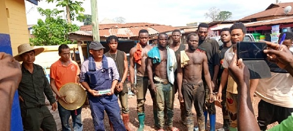 A picture of the suspects arrested