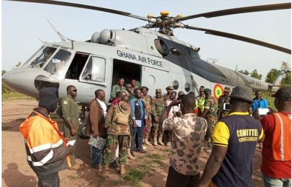 Major General Emmanuel Wekem Kotia's arrival with other offficial