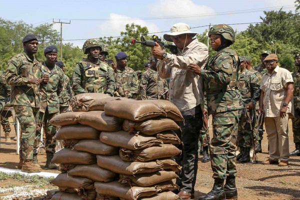 Deputy Minister for Defence, Ernest Brogya Genfi during the exercise