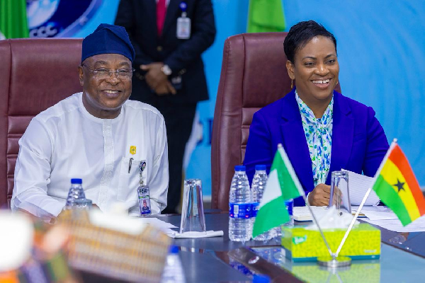 DIG of the Nigeria Police Force, Sadiq I Abubakar and COP Lydia Yaako Donkor