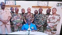 The contingent that announced the coup on RTN