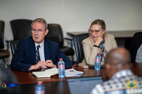 ghanaweb.com - Michel Rogy leads World Bank delegation on working visit to MOCDTI-GDAP