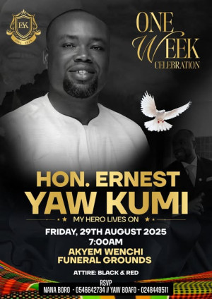 Obituary of Ernest Yaw Kumi