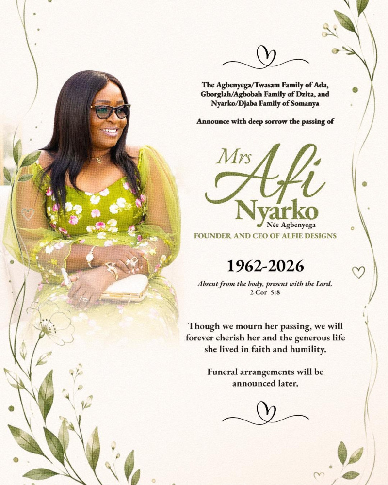 Mrs Afi Nyarko (Née Agbenyega) 