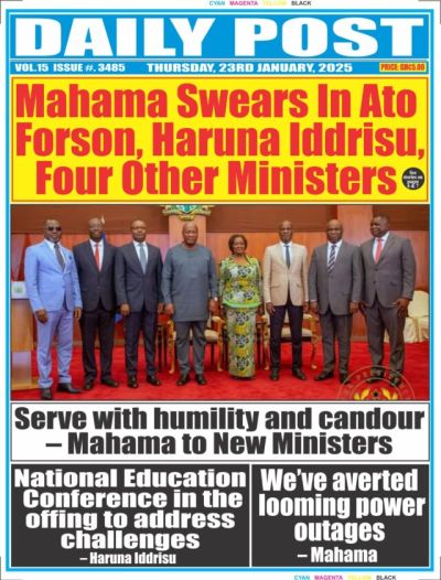 Today at the newsstand January 23, 2025