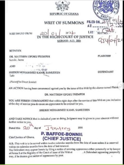 FULL TEXT: NAPO vrs Sheikh Samudeen