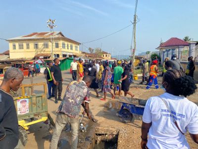 Abuakwa North MCE leads clean-up drive