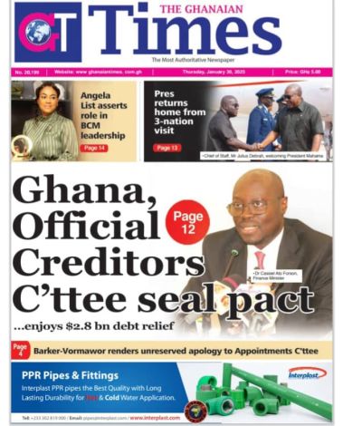 Today at the newsstand January 30, 2025