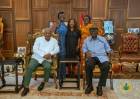 All smiles as President Mahama visits Kufuor and his family