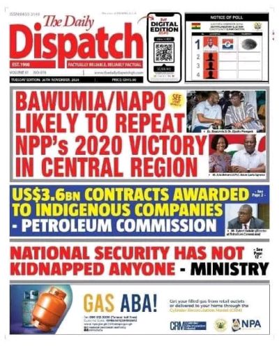 Today at the newsstand November 26, 2024